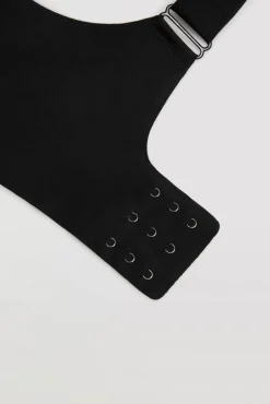 Sujetador sin aro con tirantes anchos y push-up ligero negro<Ysabel Mora Clearance