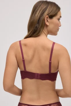 Sujetador sin aro de relleno de encaje copa B<Ysabel Mora Best