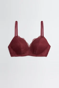 Sujetador sin aro de relleno de encaje copa B<Ysabel Mora Best