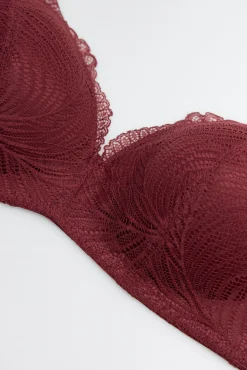 Sujetador sin aro de relleno de encaje copa B<Ysabel Mora Best