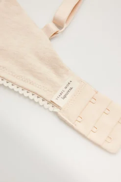 Sujetador sin aro push-up algodón orgánico<Ysabel Mora Online