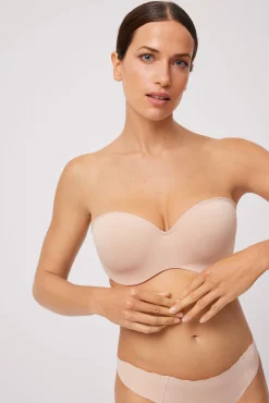 Sujetador sin tirantes multiposición nude<Ysabel Mora Hot