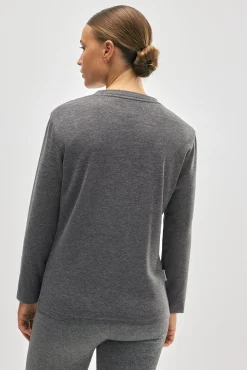 SUPER TÉRMICO Camiseta deportiva afelpada con lana marengo<Ysabel Mora New