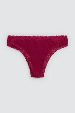 Tanga algodón detalles encaje<Ysabel Mora New