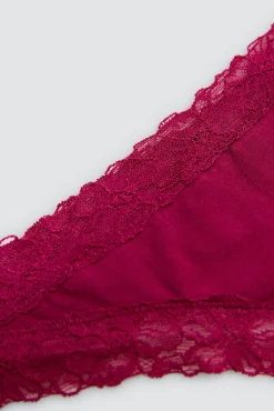 Tanga algodón detalles encaje<Ysabel Mora New