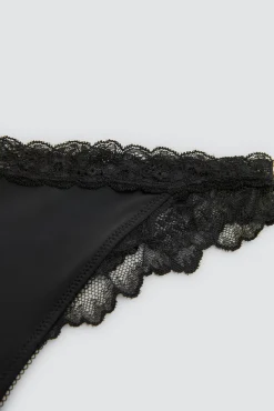 Tanga elástico con encaje<Ysabel Mora Clearance