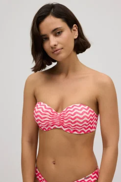 Top bikini bandeau push-up ondas copa B<Ysabel Mora Online