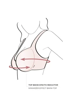 Top bikini reductor contorno regulable copas C y D<Ysabel Mora Clearance