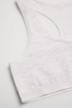 Top juvenil espalda nadadora gris<Ysabel Mora