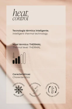 TÉRMICO Camiseta control de temperatura detalle encaje manga larga marfil<Ysabel Mora Best