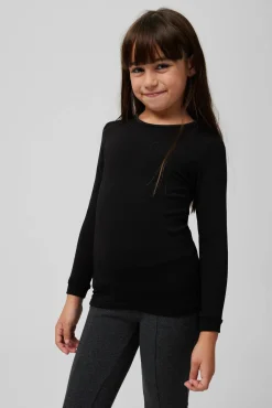 TÉRMICO Camiseta infantil manga larga negra<Ysabel Mora