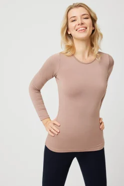 TÉRMICO Camiseta interior manga larga visón<Ysabel Mora Sale