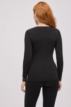 TÉRMICO Camiseta térmica cuello pico detalles encaje<Ysabel Mora Discount