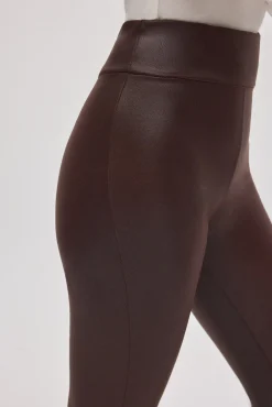 TÉRMICO Leggings afelpados efecto piel chocolate<Ysabel Mora Best