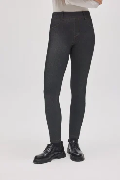 TÉRMICO Leggings afelpados efecto vaquero skinny negro<Ysabel Mora New