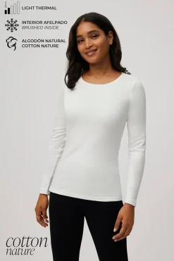 TÉRMICO LIGERO Camiseta aldogón manga larga cuello redondo<Ysabel Mora Discount