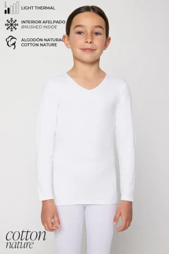 TÉRMICO LIGERO Camiseta algodón infantil manga larga<Ysabel Mora Sale