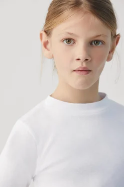 TÉRMICO LIGERO Camiseta manga larga cuello semicisne blanca<Ysabel Mora Online