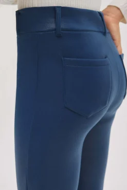 TÉRMICO Pantalón afelpado niña efecto piel flare marino<Ysabel Mora