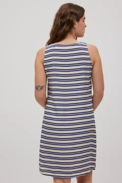 Vestido bata tirantes anchos rayas<Ysabel Mora Sale