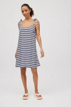 Vestido corto tirantes estampado de rayas<Ysabel Mora Clearance