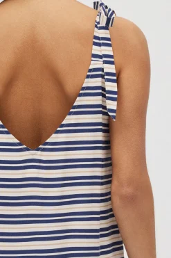 Vestido corto tirantes estampado de rayas<Ysabel Mora Clearance