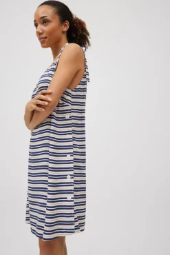 Vestido corto tirantes estampado de rayas<Ysabel Mora Clearance