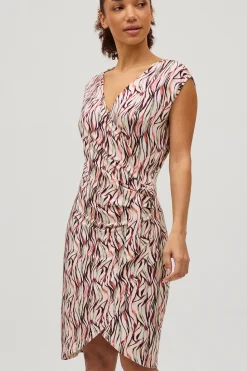 Vestido midi fruncido estampado<Ysabel Mora Hot