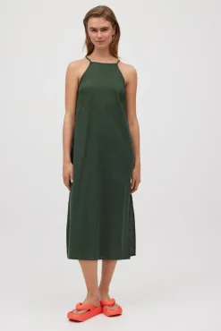 Vestido midi tirantes verde<Ysabel Mora Outlet