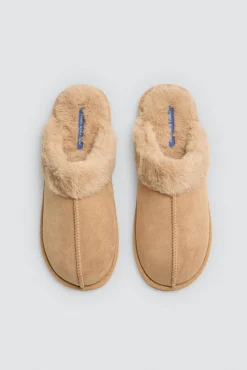 Zapatillas básicas con pelo marrón<Ysabel Mora Sale