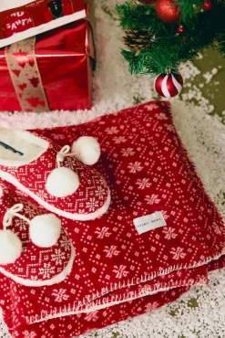 Zapatillas casa mujer Navidad pompones<Ysabel Mora Online