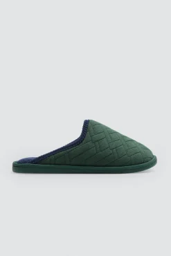 Zapatillas con textura verde<Ysabel Mora Outlet