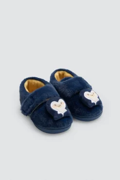 Zapatillas de bebé velcro pingüino bordado<Ysabel Mora
