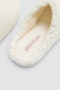 Zapatillas de casa borreguito blancas<Ysabel Mora Outlet