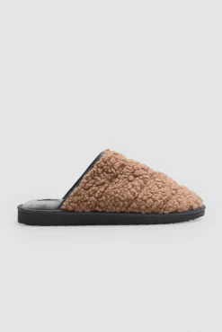 Zapatillas de casa con borreguito exterior<Ysabel Mora Clearance