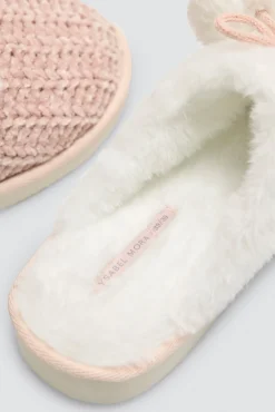 Zapatillas de casa detalle doble pompón<Ysabel Mora