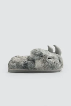 Zapatillas de casa infantiles rinoceronte con detalles 3D<Ysabel Mora Best