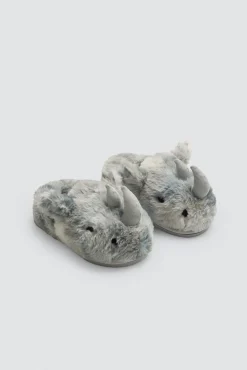 Zapatillas de casa infantiles rinoceronte con detalles 3D<Ysabel Mora Best