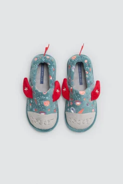 Zapatillas de casa infantiles cohete 3D con detalles espaciales<Ysabel Mora Outlet
