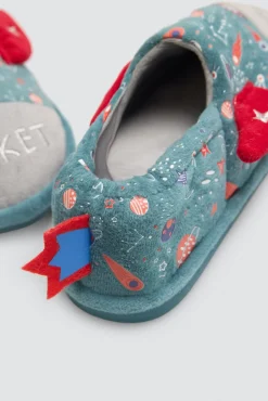 Zapatillas de casa infantiles cohete 3D con detalles espaciales<Ysabel Mora Outlet