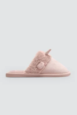 Zapatillas de casa orejas 3D y pelo<Ysabel Mora Clearance