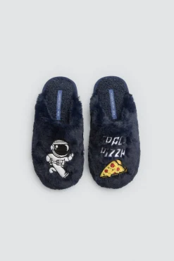 Zapatillas de casa pelo astronauta y pizza<Ysabel Mora Online