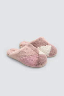 Zapatillas de casa pelo contraste texuras y colores<Ysabel Mora Sale