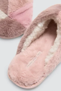 Zapatillas de casa pelo contraste texuras y colores<Ysabel Mora Sale