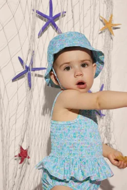 Gorro de playa bebé estampado floral ajustable<Ysabel Mora